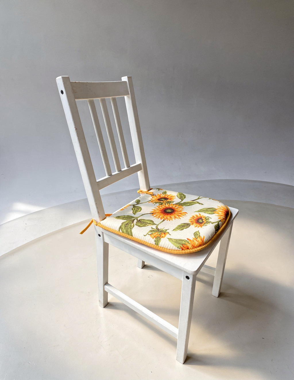 Cuscino Coprisedia Bordato 40x40cm – Fantasia Girasole