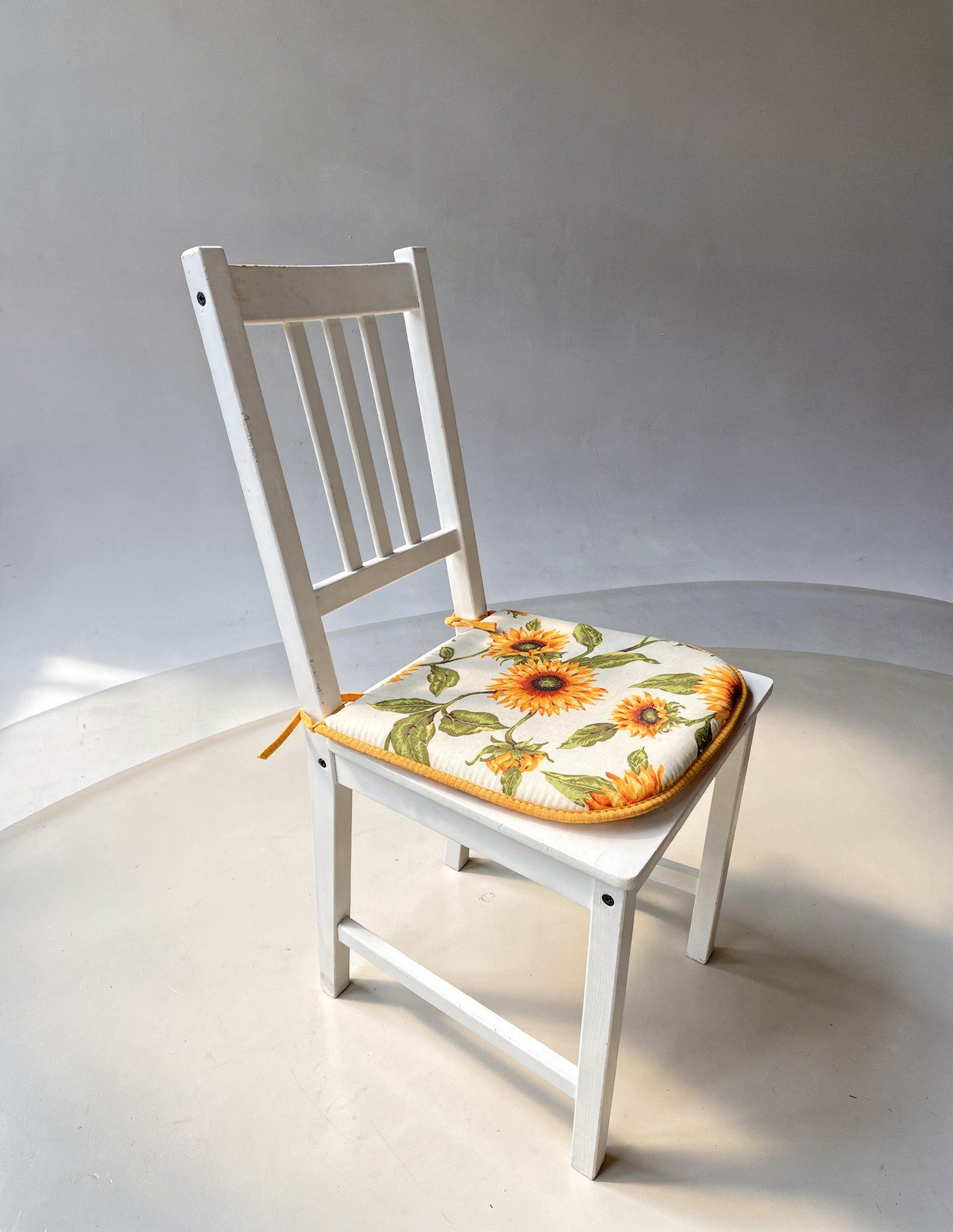 Cuscino Coprisedia Bordato 40x40cm – Fantasia Girasole