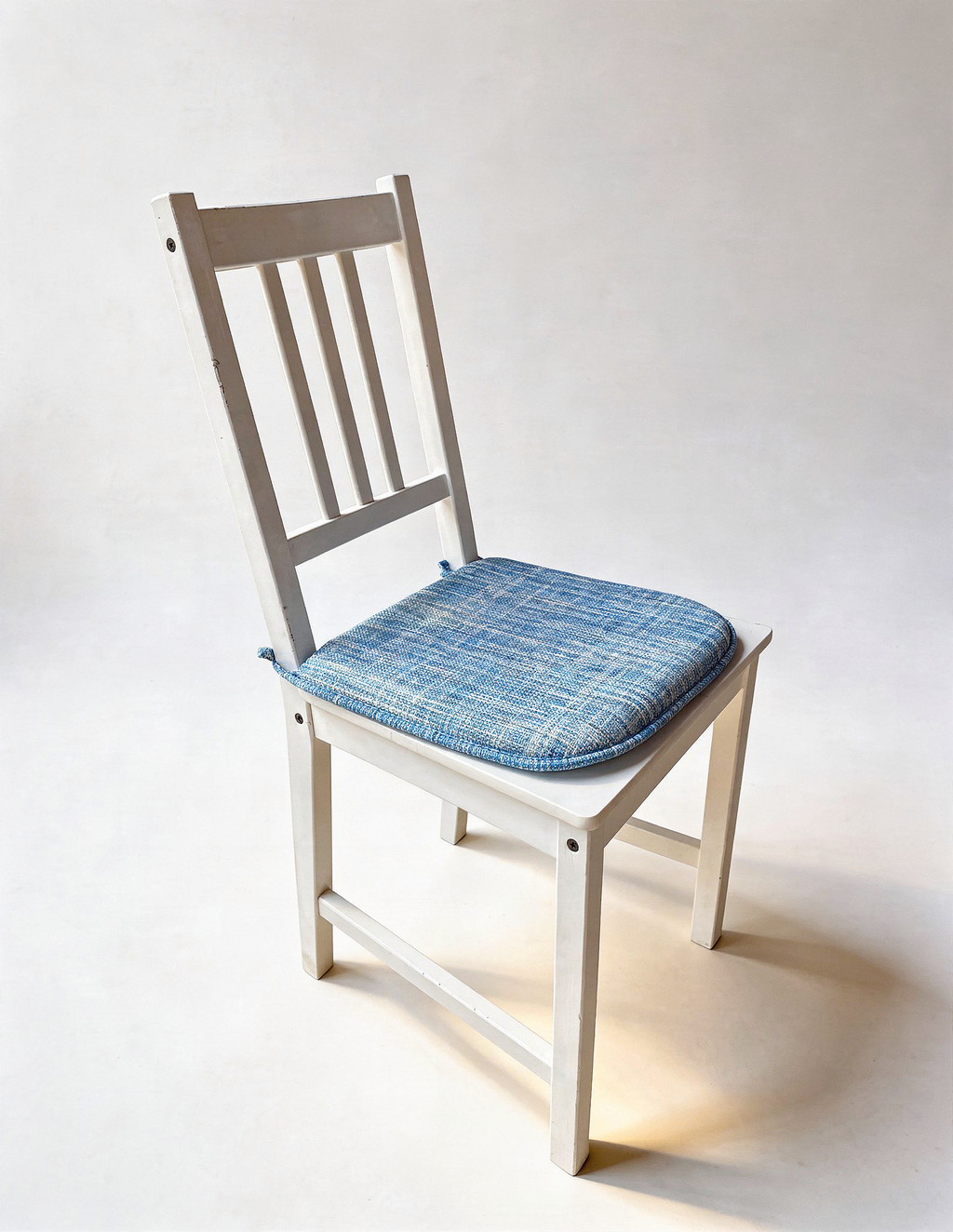 Cuscino Coprisedia Bordato - Fantasia graffio blu