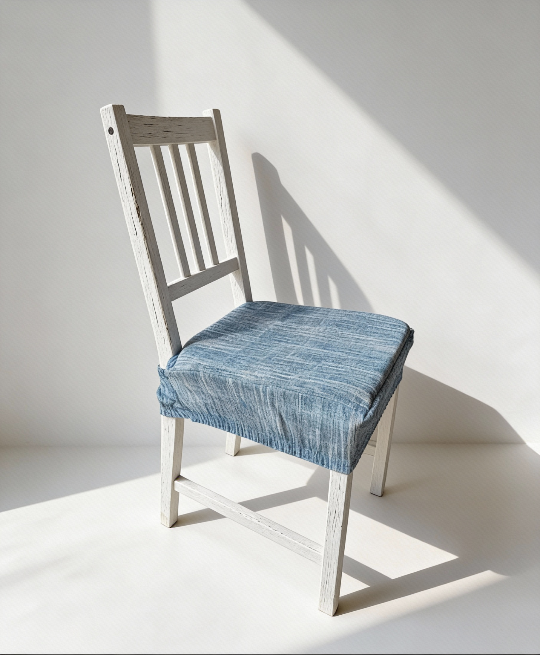 Cuscino Coprisedia con Elastico 40x40cm – Fantasia Graffio Blu