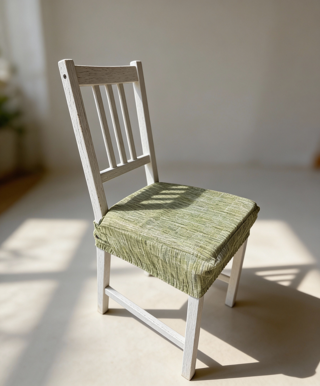 Cuscino Coprisedia con Elastico 40x40cm – Fantasia Graffio Verde