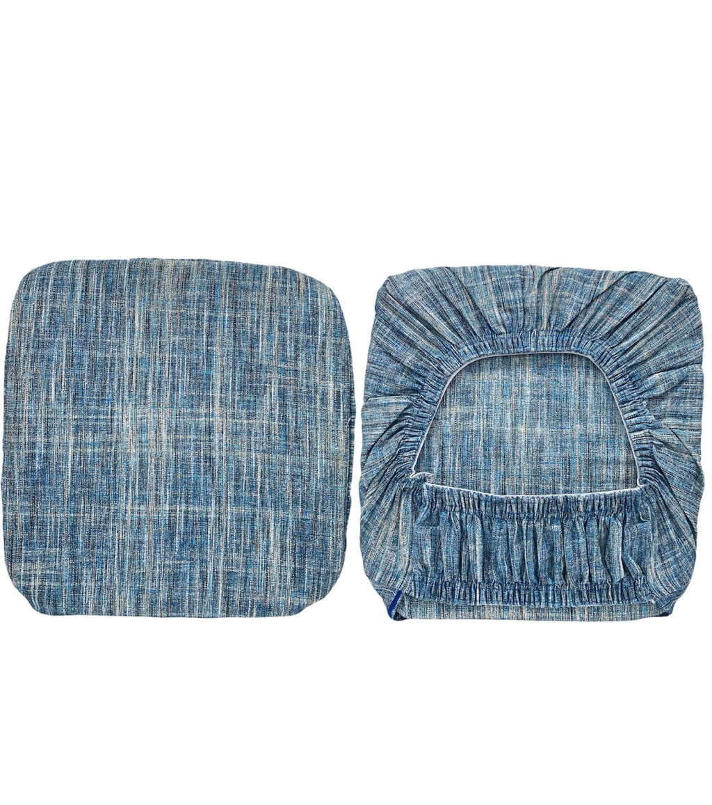 Cuscino Coprisedia con Elastico 40x40cm – Fantasia Graffio Blu