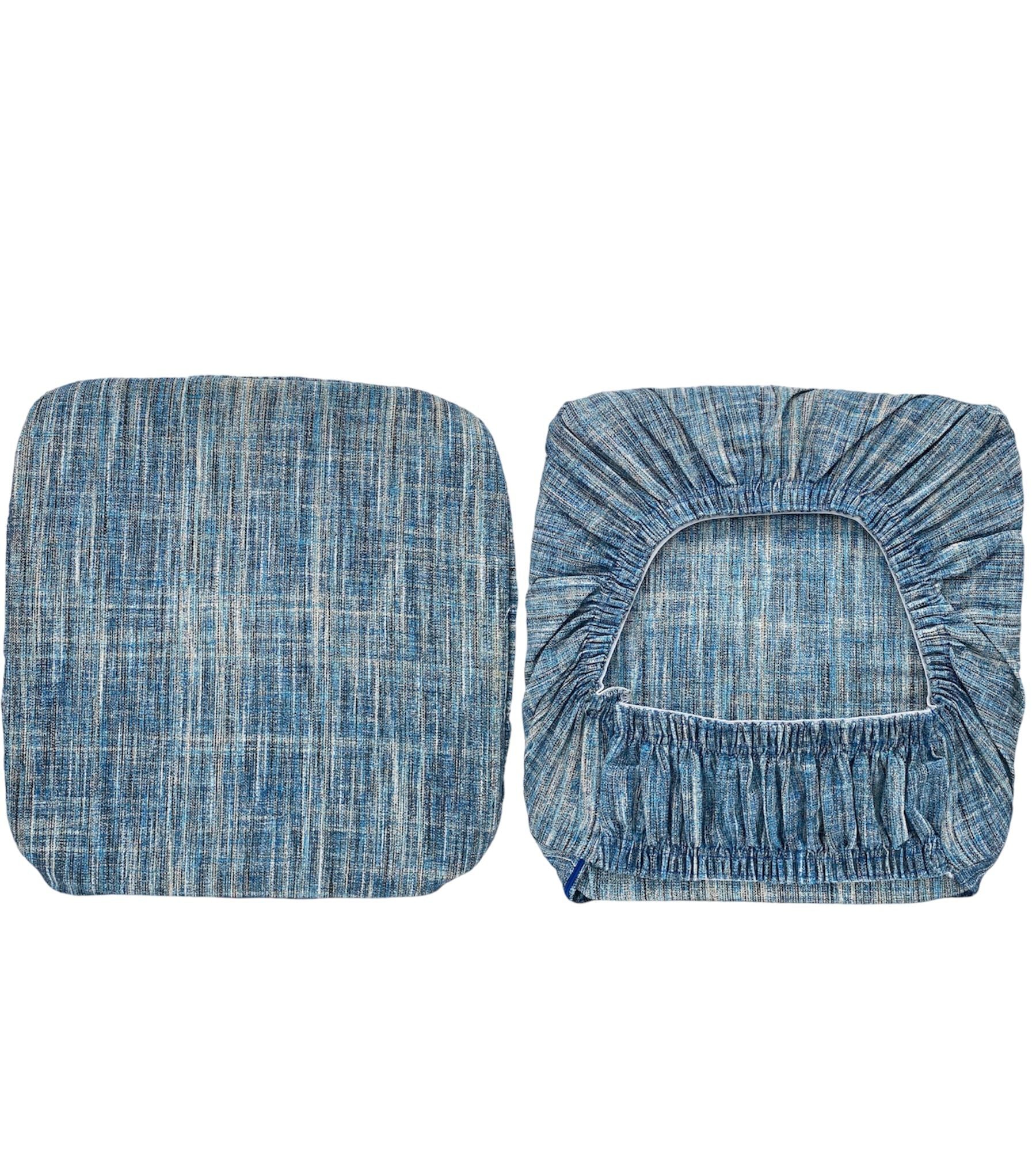 Cuscino Coprisedia con Elastico 40x40cm – Fantasia Graffio Blu