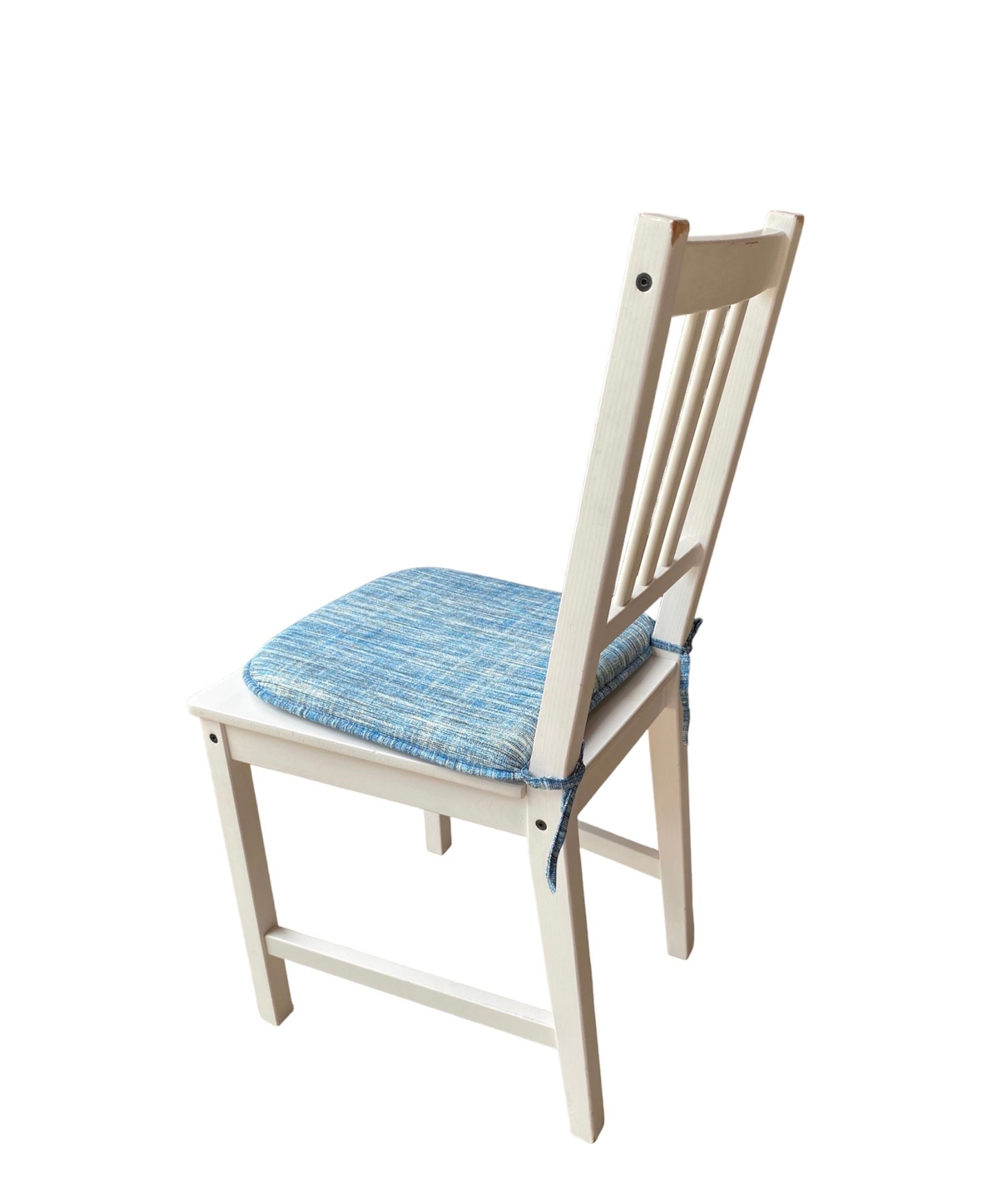 Cuscino Coprisedia Bordato - Fantasia graffio blu