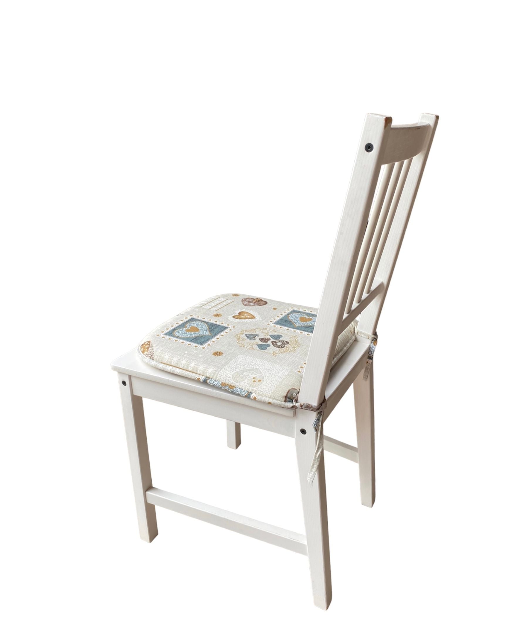 Cuscino Coprisedia Bordato 40x40cm - Fantasia Love Verde
