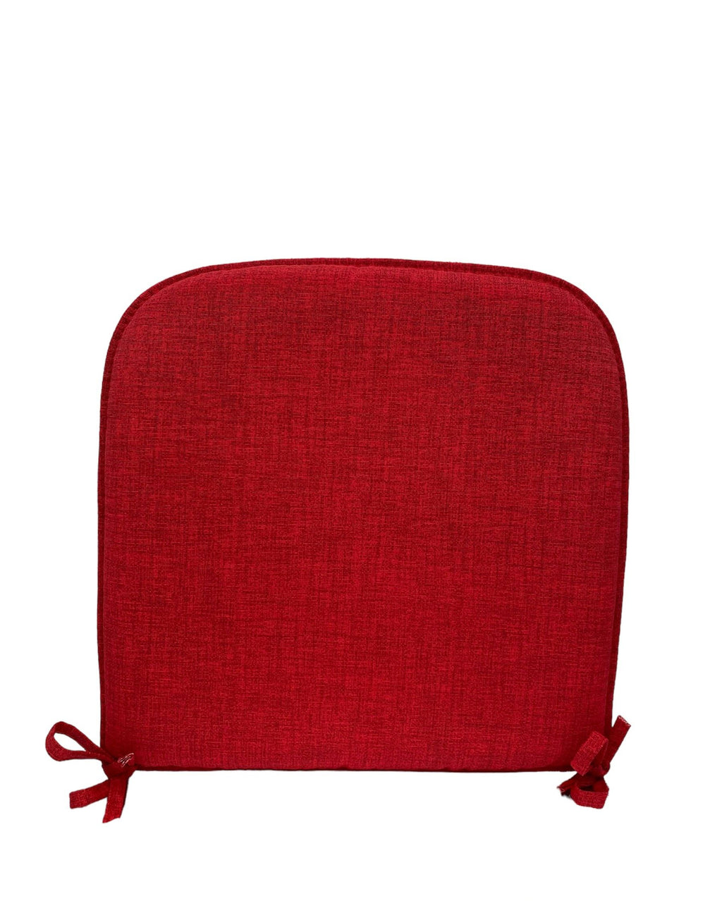 Cuscino Coprisedia Bordato 40x40cm – Rosso Tinta Unita