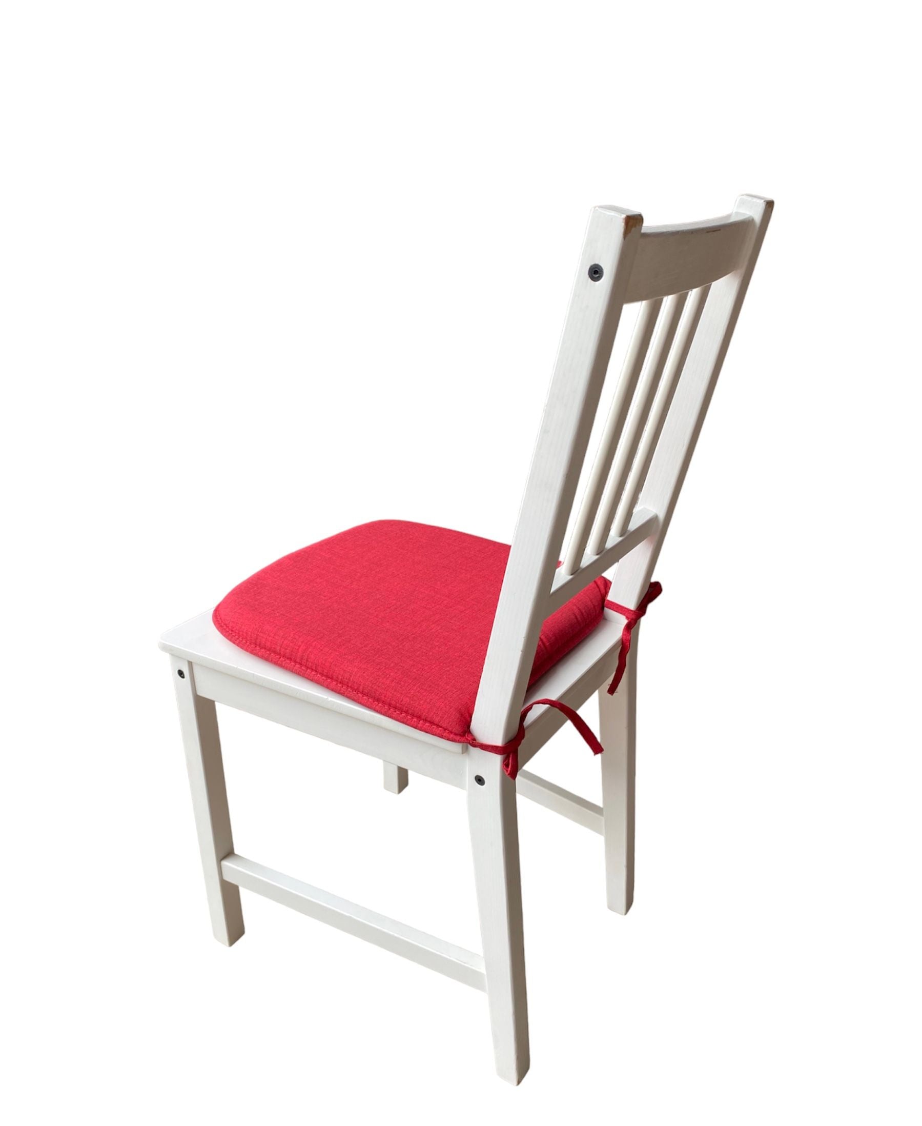 Cuscino Coprisedia Bordato 40x40cm – Rosso Tinta Unita