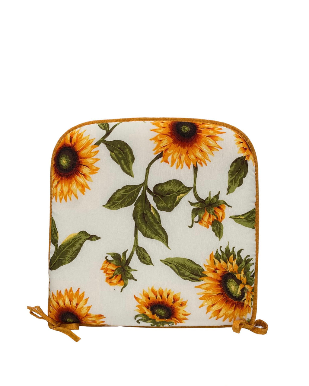 Cuscino Coprisedia Bordato 40x40cm – Fantasia Girasole