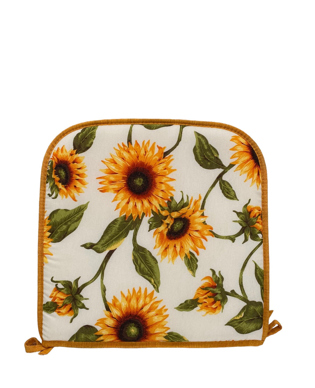 Cuscino Coprisedia Bordato 40x40cm – Fantasia Girasole