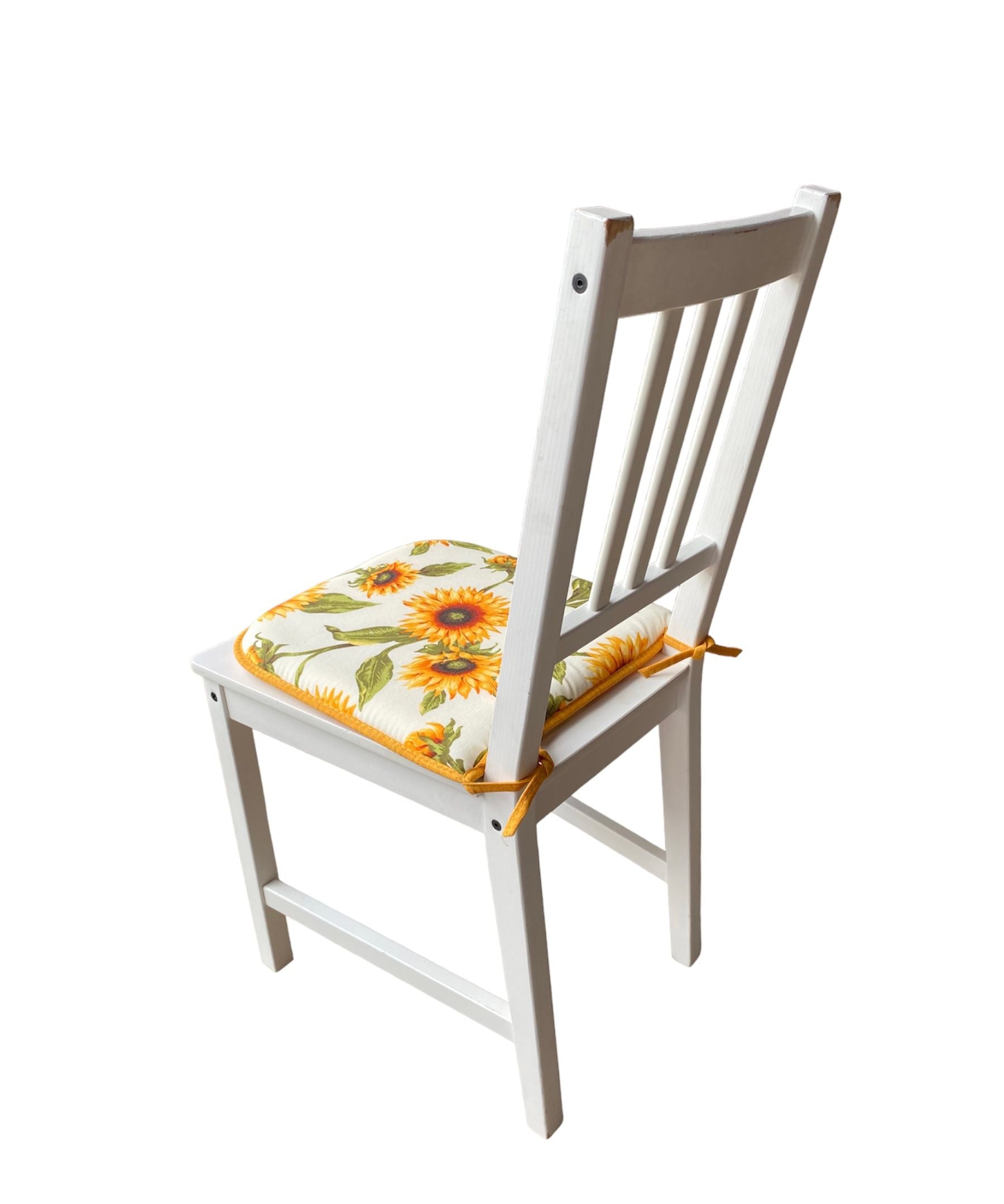 Cuscino Coprisedia Bordato 40x40cm – Fantasia Girasole