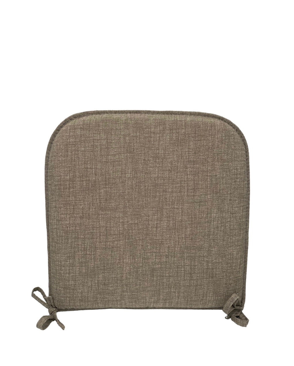 Cuscino Coprisedia Bordato 40x40cm – Tortora Tinta Unita