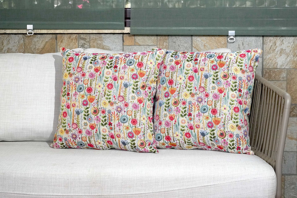 Cuscino Salotto Gobelin 50x50 cm - Tessuto Jacquard Sfoderabile