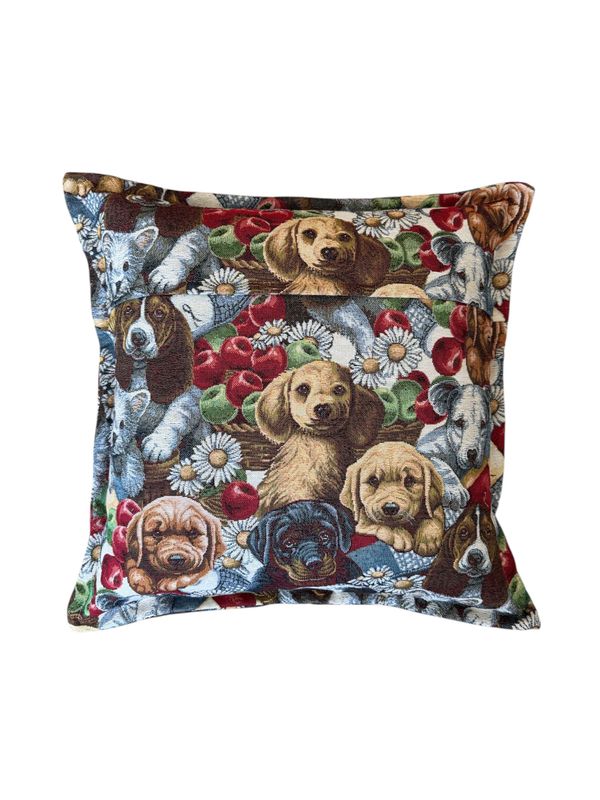 Cuscino Salotto Gobelin Aletta - Fantasia Cani
