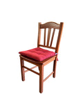 Cuscino Coprisedia Imbottito Soffice 40x40cm – Colore Rosso Trapuntato