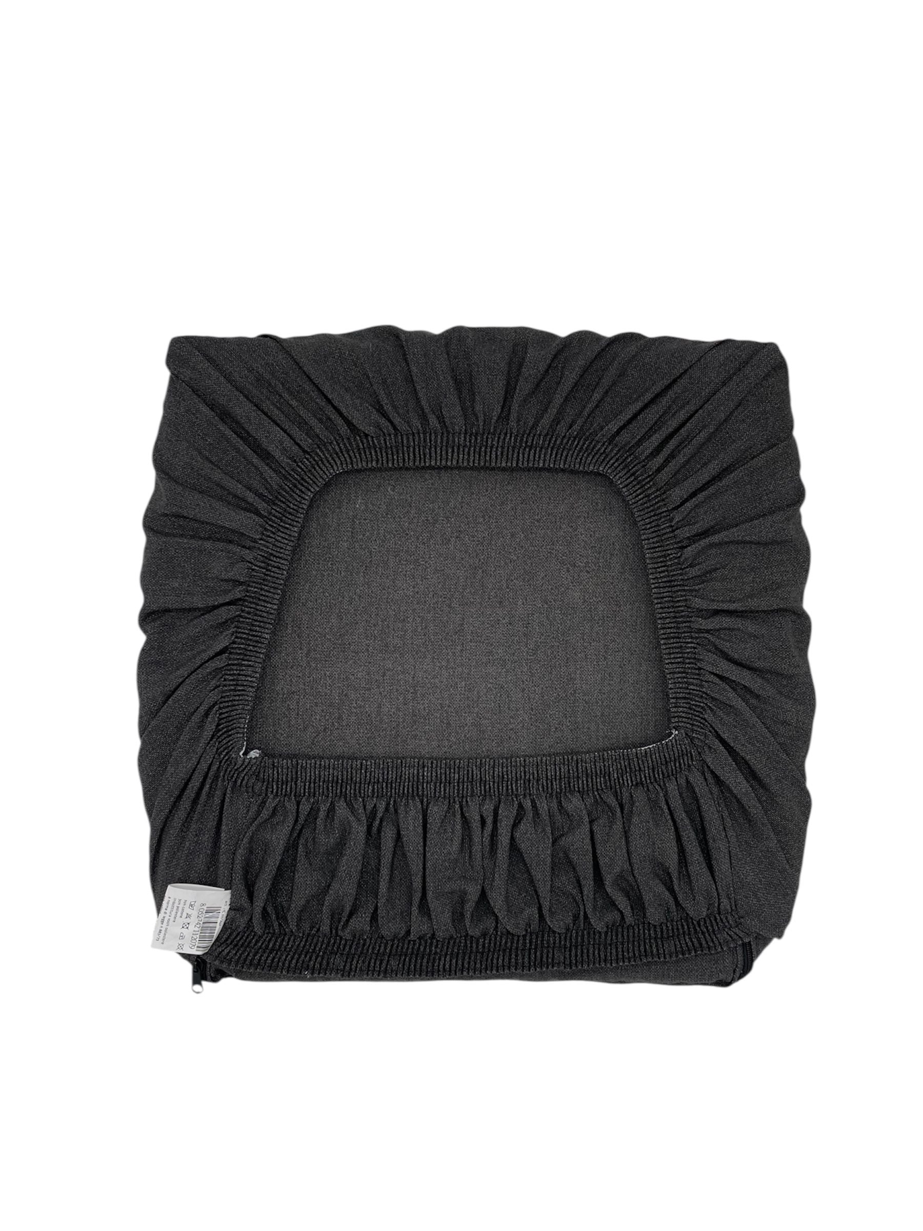 Cuscino Coprisedia con Elastico 40x40cm – Nero Tinta Unita