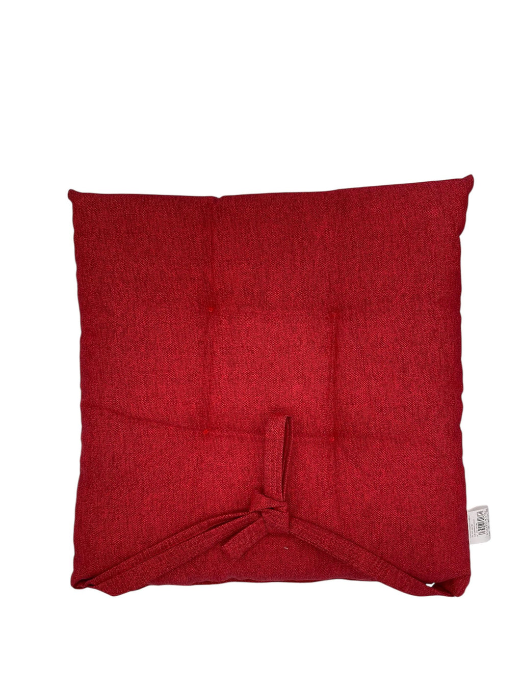 Cuscino Coprisedia Imbottito Soffice 40x40cm – Colore Rosso Trapuntato