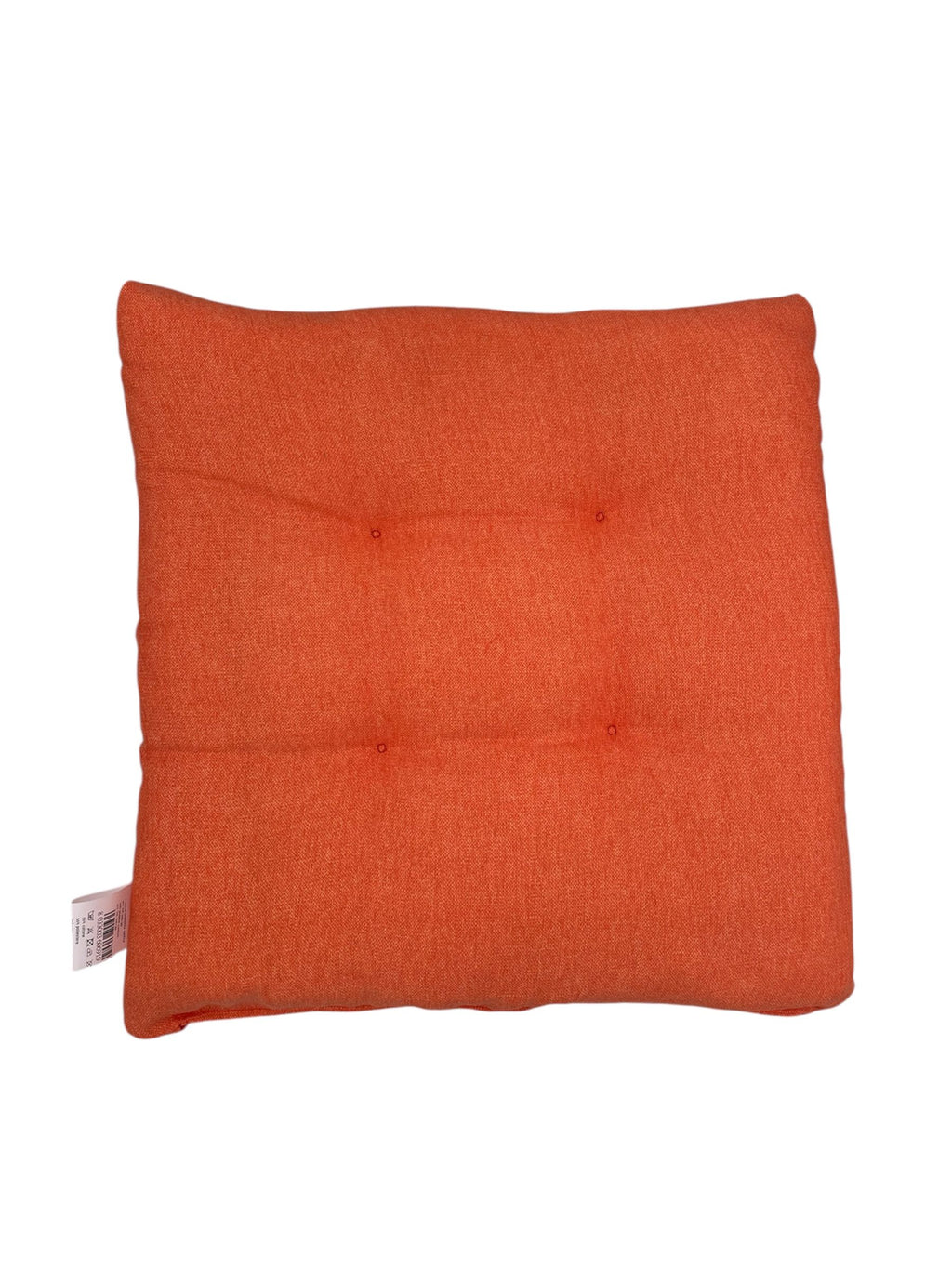 Cuscino Coprisedia Imbottito Soffice 40x40cm – Arancione Tinta Unita