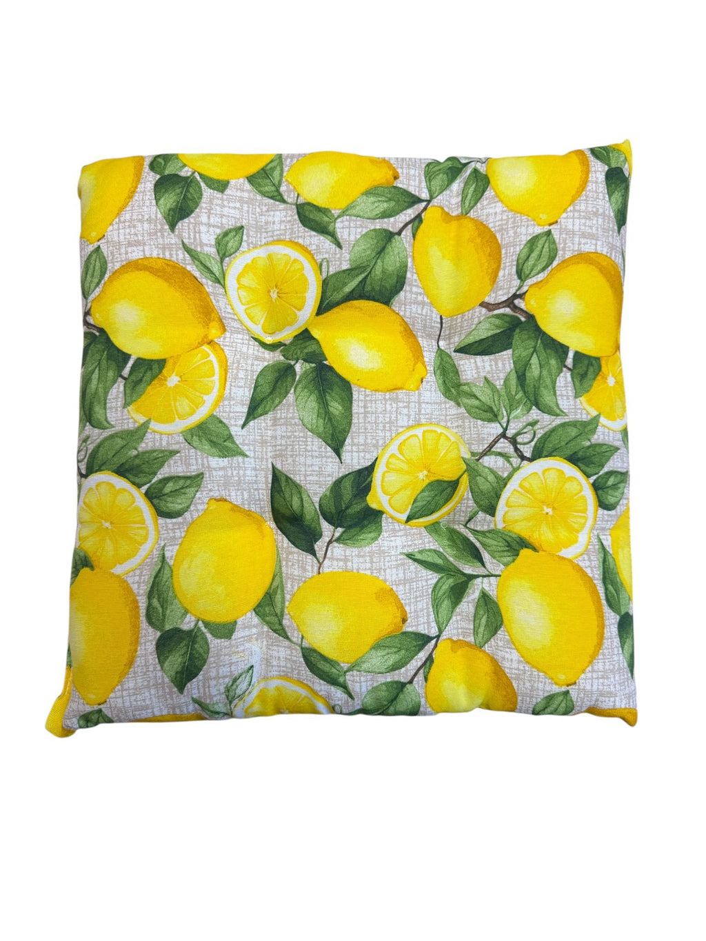 Cuscino Coprisedia Imbottito Soffice 40x40cm – Fantasia Limone