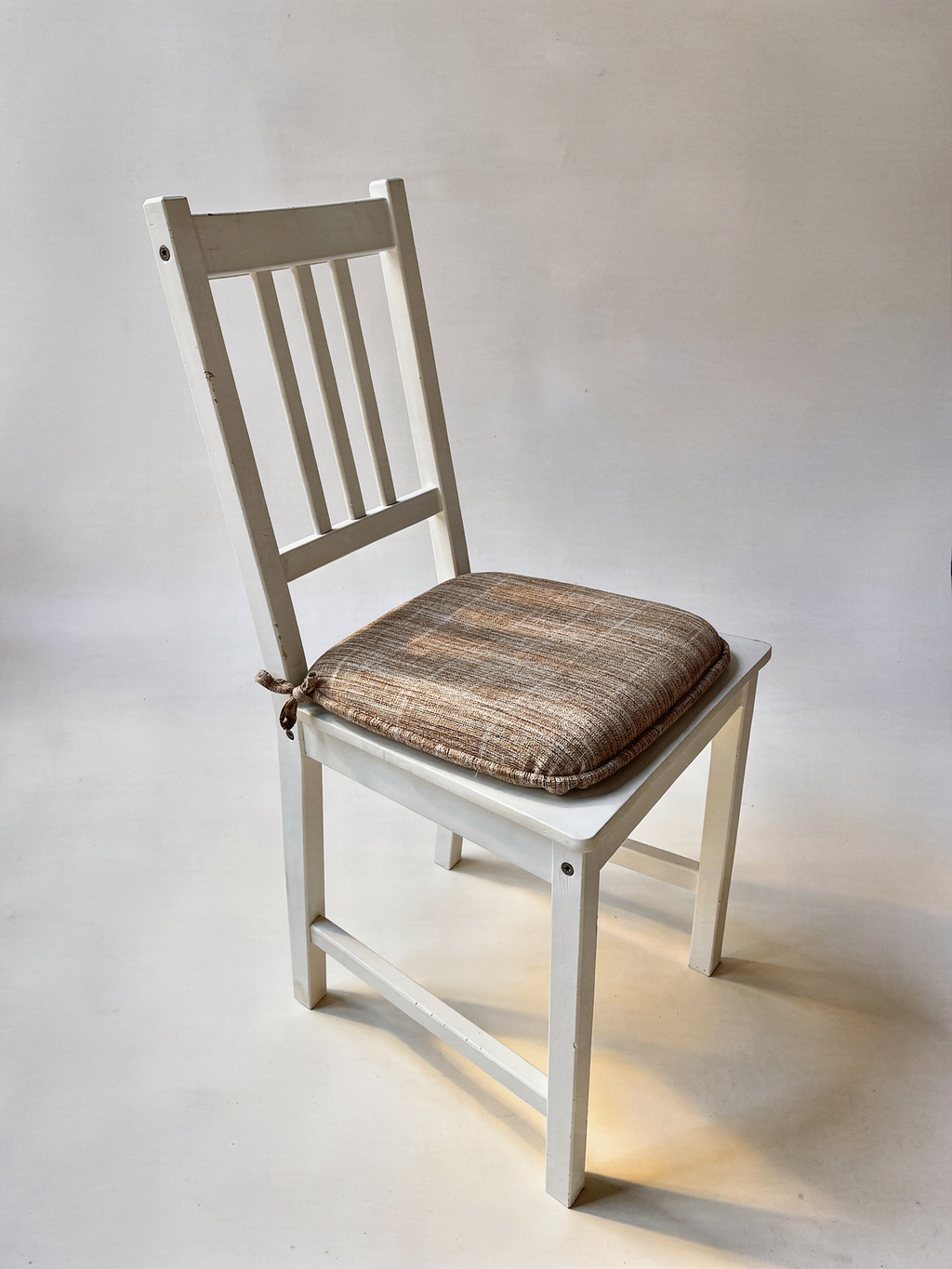 Cuscino Coprisedia Bordato - Fantasia graffio beige