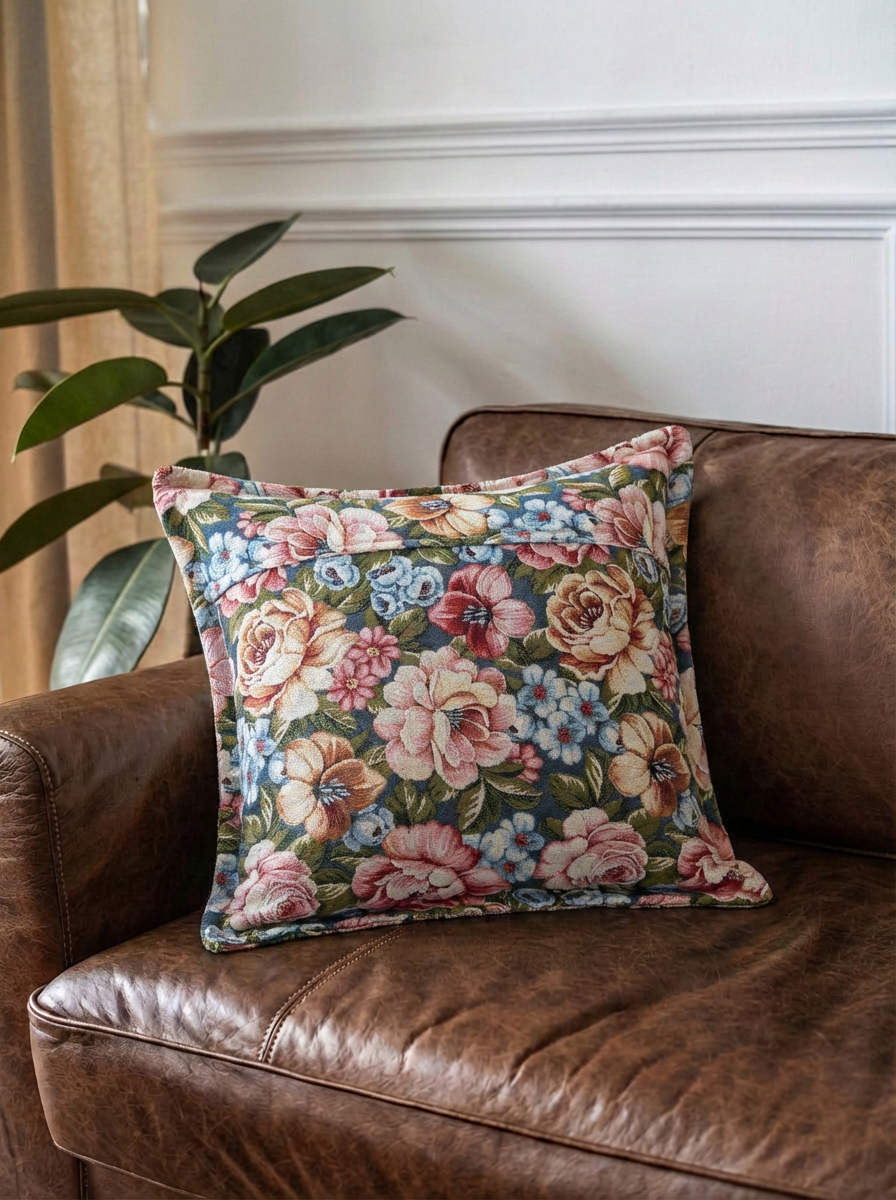 Cuscino Salotto Gobelin Aletta - Fantasia Fiori