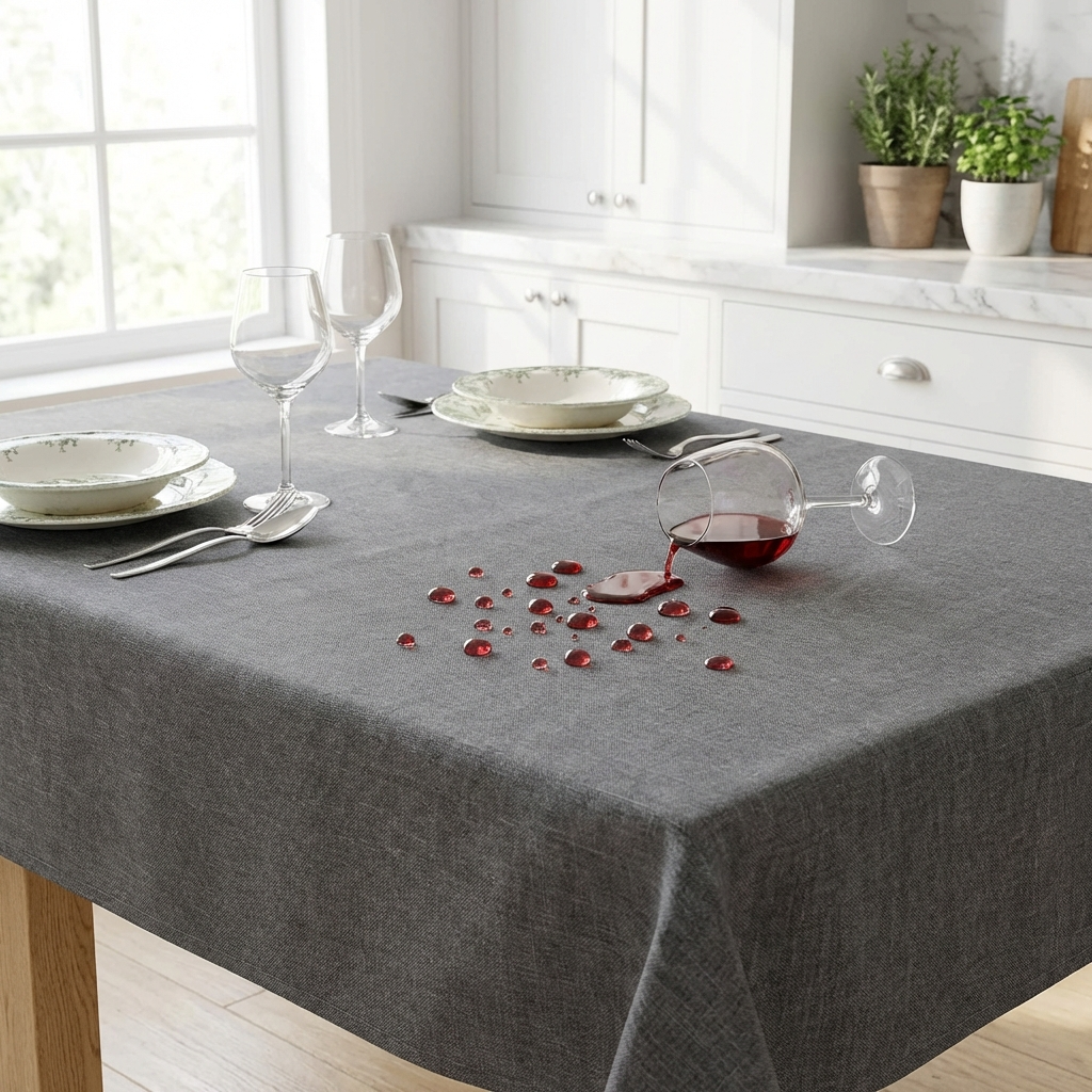 Tovaglia Antimacchia Haity - Colore Grigio Scuro